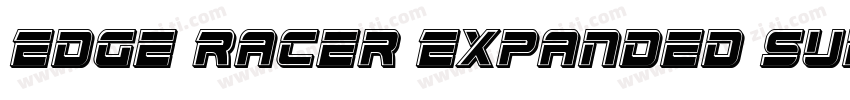 Edge Racer Expanded Super Italic字体转换